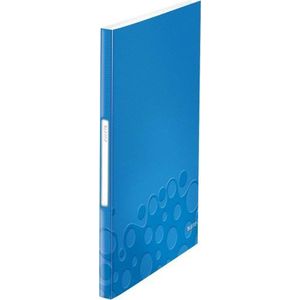 Leitz 4632 WOW showalbum | A4 | blauw metallic | 40 insteekhoezen