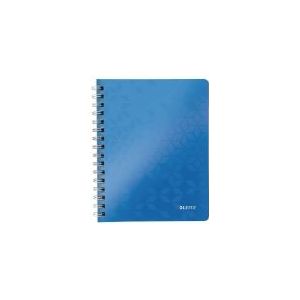 6 x Leitz Notizbuch Wow A5 80 Blatt 80g/qm liniert blau