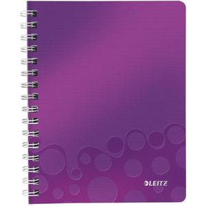 Notizbuch Wow A5 80 Blatt 80g qm kariert violett