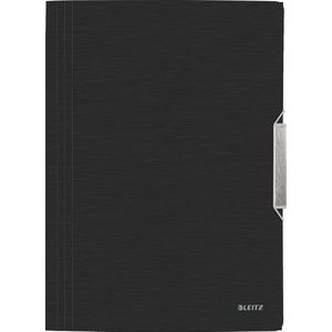 10 x Leitz Eckspannmappe Style A4 PP mit Klappen satin schwarz