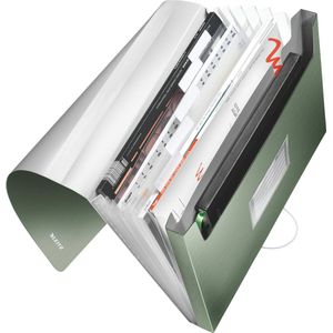 5 x Leitz Projektmappe Style A4 PP 6 Fächer seladon grün