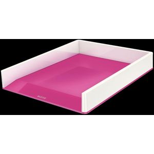 LEITZ Briefablage WOW Duo Colour perlweiß/pink