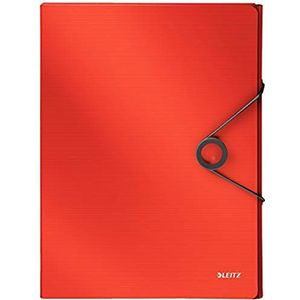 5 x Leitz Ablagebox Solid A4 PP bis 250 Blatt hellrot