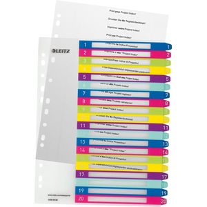 LEITZ Ordnerregister WOW Vollformat - 1 Satz