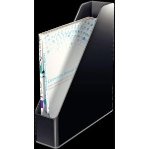 LEITZ Stehsammler Duo Colour 53620095 schwarz/grau Kunststoff, DIN A4