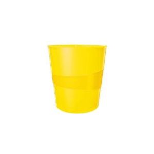 Papierkorb Wow 15l Polystyren gelb