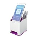 Leitz Stifteköcher Wow Duo Colour Sound weiß/violett