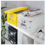 Leitz - Click & Store WOW - CD-opbergdoos - Geel - Gerecycled Karton - 30 Standaard Jewelcases