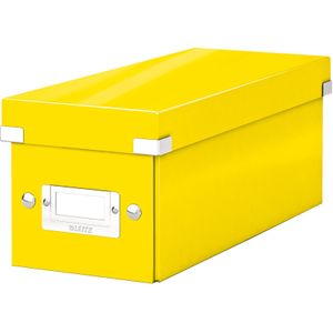 Leitz - Click & Store WOW - CD-opbergdoos - Geel - Gerecycled Karton - 30 Standaard Jewelcases