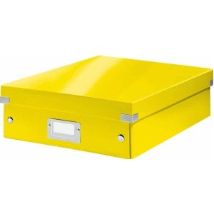 Leitz Click and Store 60580016 opbergdoos, medium, geel