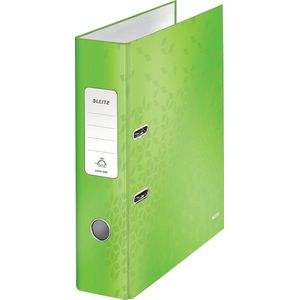 Leitz WOW Gelamineerde Ordner Capaciteit van 600 A4 Vel Rugbreedte van 80mm Groen