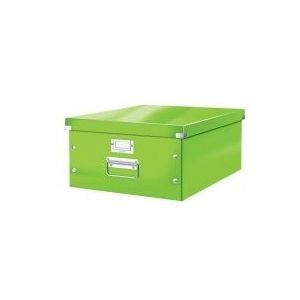Leitz WOW Click & Store Grote Opbergdoos - 85% Gerecycled Karton - Voor A3 Formaten - 36.9 x 48.2 cm (BxD) - Groen