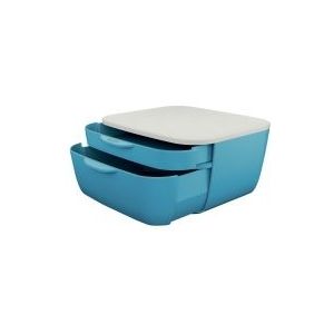 Leitz Schubladenset Cosy A4 2 Schubladen Polystyrol blau/hellgrau
