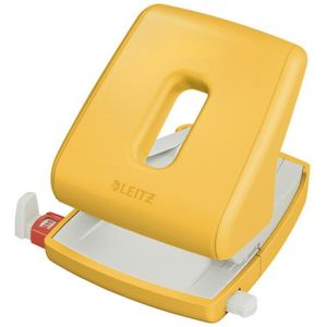 Leitz Cosy perforator 2-Gaats - Perforeert Tot 30 Vel  - Ideaal voor Thuiskantoor/Thuiswerken - Warm Geel