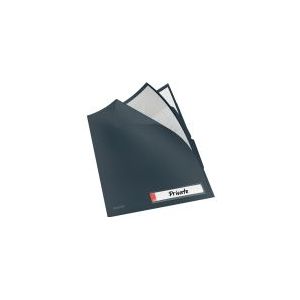 Leitz 47160089, Konventioneller Dateiordner, A4, Polypropylen (PP), Schwarz, Matt, Porträt