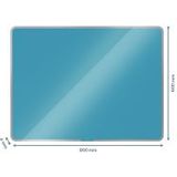 Leitz Cosy magnetisch glasbord 80 x 60 cm sereen blauw