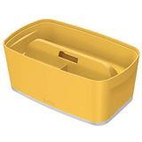 Leitz Kleine opbergdoos met deksel MyBox en organizer met handvat, Cosy, geel, 52634019