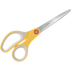 Leitz Tweehandige Titanium Schaar met Ergonomische Handgreep voor Kantoor en Thuiskantoor - Warm Geel