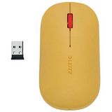 Leitz Cosy Draadloze Muis - Bluetooth of 2,4 GHz - USB-A - Inclusief Batterij - Warm Geel