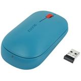 Leitz SureTrack Draadloze Bluetooth Muis, Tweehandige Muis voor Laptops en Computers, Bluetooth of 2,4 GHz USB-A Dongel Verbinding, Windows, Android en Apple, Cosy Assortiment, Sereen Blauw, 65310061