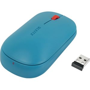 Leitz SureTrack - Draadloze Bluetooth-muis, tweehandig voor computer, Bluetooth-verbinding of USB-A 2,4 GHz, Windows/Android/Apple, Cosy-serie, blauw, 65310061