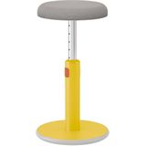 Leitz Actieve Zit-Sta Kruk, Ergonomisch In Hoogte Verstelbaar van 46 tot 79 Centimeter, zit-sta kruk, Ronde Draaibare Bureau Stoel/Kruk, Ergo Cosy Assortiment, Warm Geel, 65180019