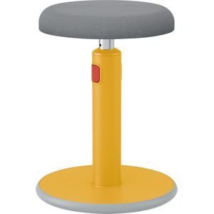 Leitz Ergo Cosy Actieve Ergonomische Zit/Sta Kruk - Ideaal voor Thuiskantoor - Warm Geel