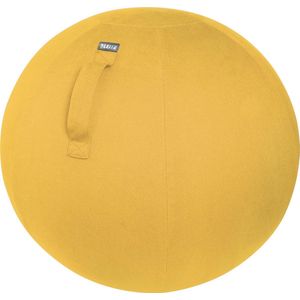 Leitz Ergo Cosy Actieve Ergonomische Zitbal -  Inclusief Handpomp -  Ideaal voor Thuiskantoor - Warm Geel