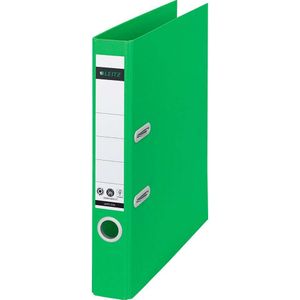 LEITZ® Recycle ordner, A4, rugbreedte 50 mm, 180° hefboommechanisme, rugetiket &amp; vingergat, 100% recyclebaar, groen