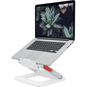 Leitz Ergo Verstellbarer Multi-Winkel Laptopst�nder, 63% recycelter Kunststoff, Wei�
