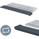 Leitz - Ergo Verstelbare Toetsenbord Polssteun - Donkergrijs - Ergonomisch Ontwerp