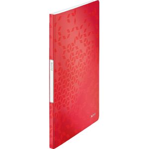 Leitz WOW showalbum A4, 20 hoezen, rood