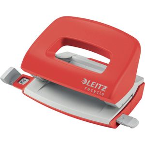 LEITZ - Mini-perforator, capaciteit 10 vellen A4, 100% recyclebaar, staal en gerecycled kunststof, CO2-compensatie, milieuvriendelijk, productlijn NeXXt recycle, kleur groen, 50100055