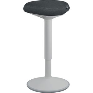Leitz Ergo Active Stehhhocker mit Komfortsitz, Grau Standing desk stool - 100% recyceltes Material - Bis zu 110 kg