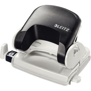 Leitz NeXXt Mini Perforator - Perforeert Tot 16 Vel - Voor Mappen En Ringbanden - Ideaal Voor Thuiskantoor/Thuiswerkplek - Zwart