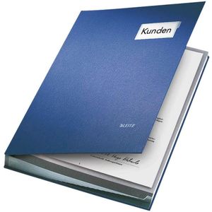 Leitz Vloeiboek Karton - 20 bladen - Blauw