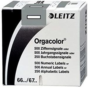 Leitz Orgacolor Buchstabensignal I VE=250 Stück grau