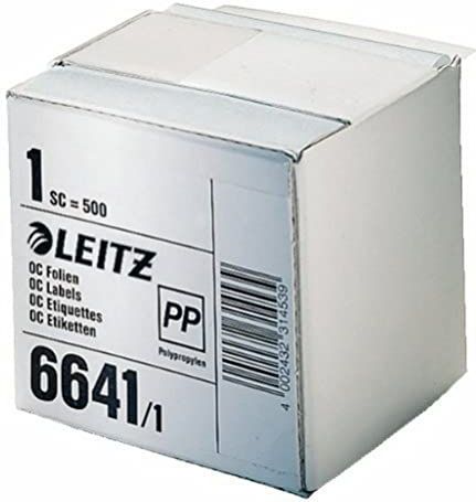 Leitz Schutzfolienschilder selbstklebend 72x39mm transparent VE=500 St