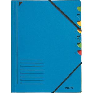 Ordnungsmappe A4 7 F&#228;cher Colorspankarton blau