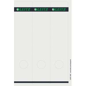 Leitz rugetiketten, voor serie 1080, ft 6,1 x 28,5 cm, pak van 75 stuks, wit