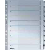 LEITZ®  Wiederbeschreibbare Kartonregister, Zahlen 1-10,  mit Lochung