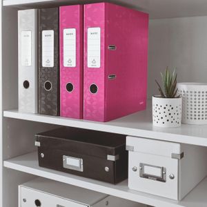 LEITZ® Ordner WOW 1005, DIN A4, Rückenbreite 80 mm, pink
