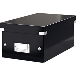 Leitz 6042 WOW DVD opbergbox | PP gelamineerd hardboard | zwart