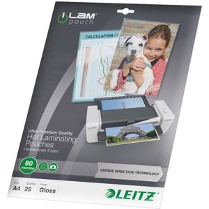 Leitz Laminiertaschen iLAM A4 80mic glänzend VE=25 Stück