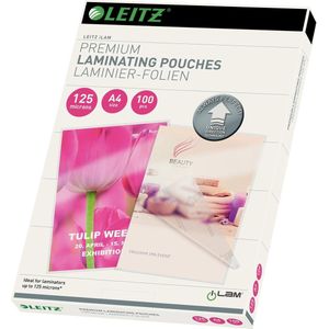 Lamineringslommer A4 125my Leitz krystalklar UDT - (100 stk.)
