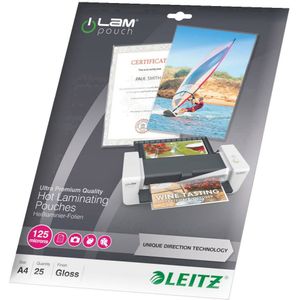 Leitz - Blanko, glasklar - A4 (210 x 297 mm) Laminierhüllen