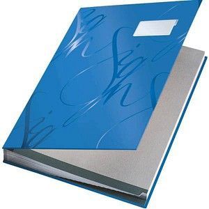 LEITZ® Design-Unterschriftenmappe 5745, 18 Fächer, Karton, blau