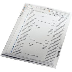 100 LEITZ Sichthüllen 4005 Standard DIN A5 transparent genarbt 0,13 mm
