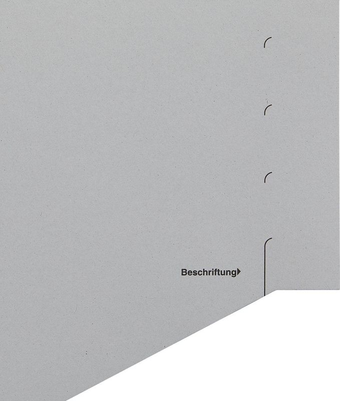 Staffeltrennblätter Nr. 1651, DIN A4, grau, 200 g/m², 100 Stück