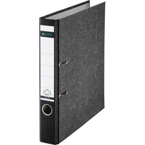 Ordner Leitz 1050 180° 52mm Recycle karton A4 zwart | 20 stuks